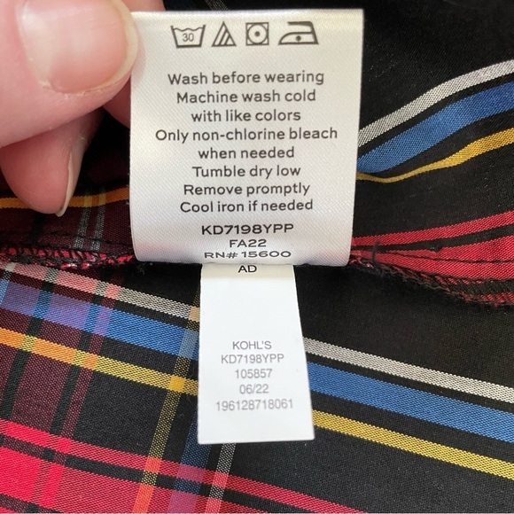 NWT Draper James RSVP Plaid Tiered Bow Back Dress XXL - Picture 7 of 10